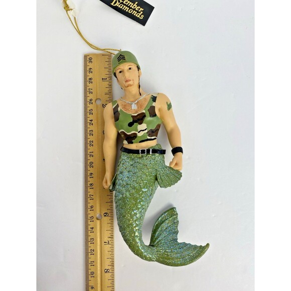 December Diamonds SARGE Christmas Ornament In Original Box Merman RETIRED 2006 - Picture 13 of 16